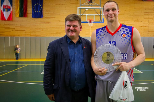 Regimantui Ostreikai MVP prizą įteikė Aurimas Gaidžiūnas