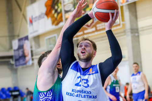 Šventę savo komandai ir sirgaliams Kupiškyje dovanojo Manto Vilimo metimas